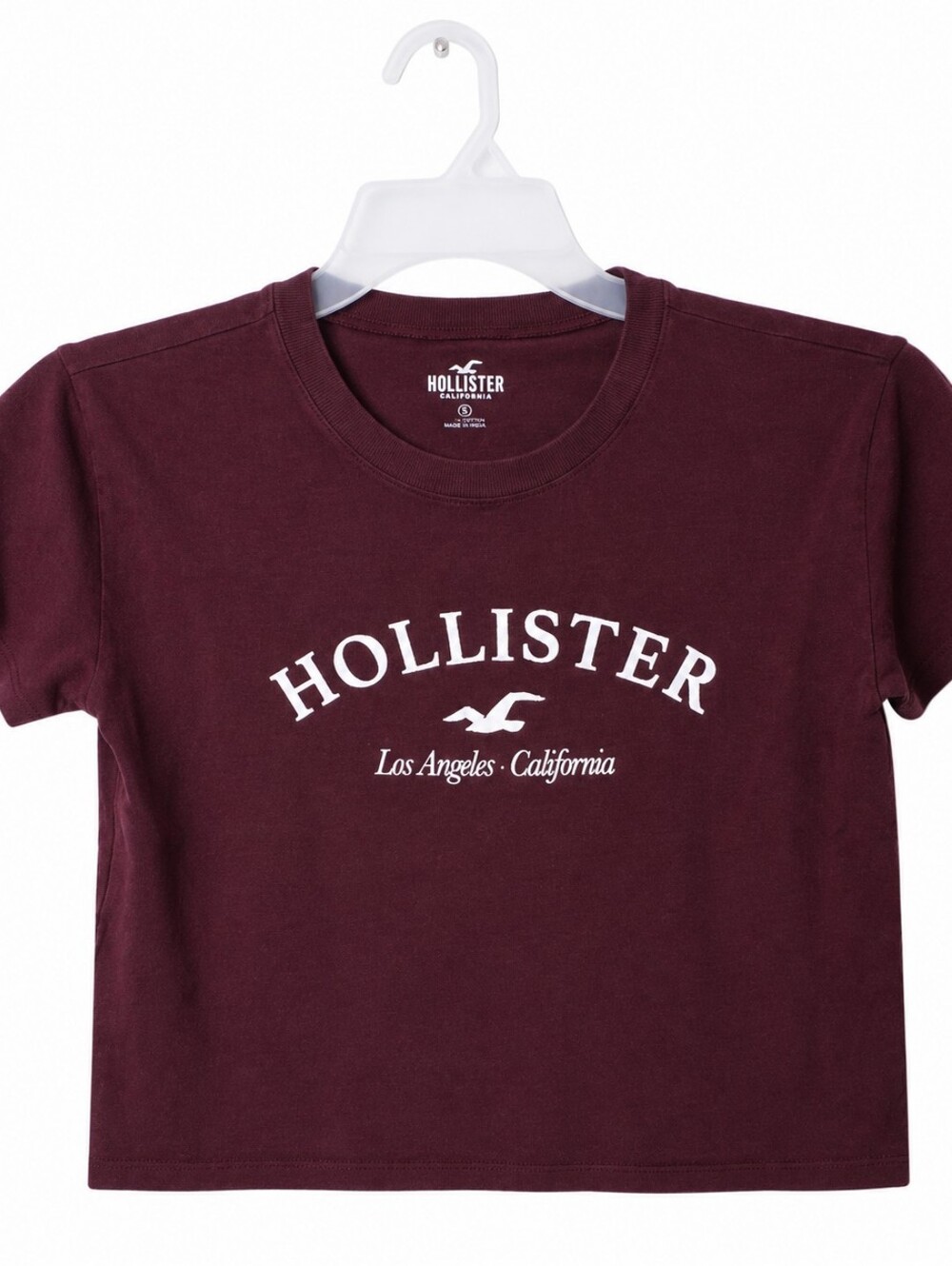 Hollister Burgundy Graphic Logo Tee